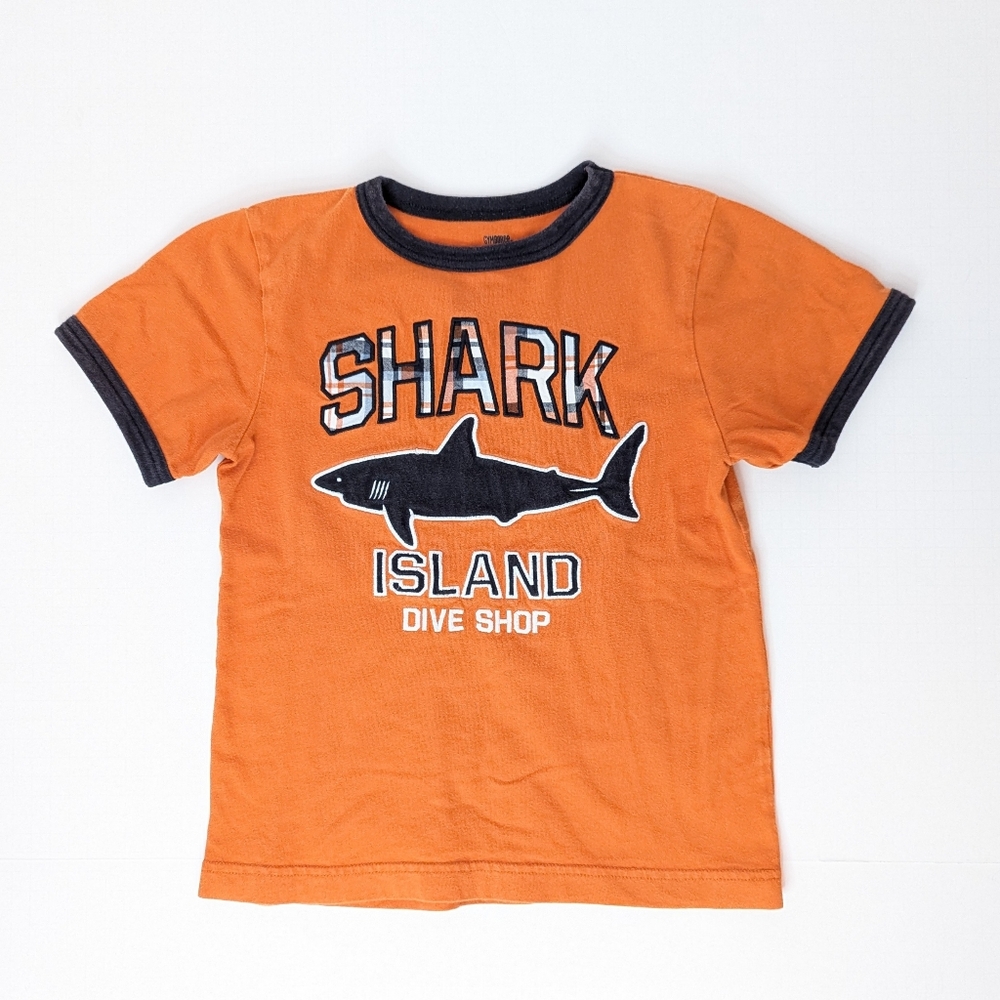 Gymboree Shark Island Orange T-Shirt 6